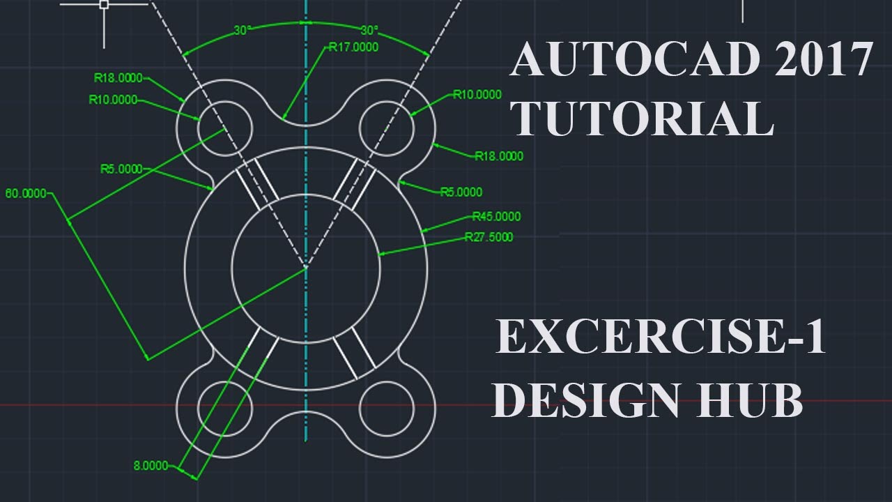 Autocad Tutorial Exercise 1 YouTube