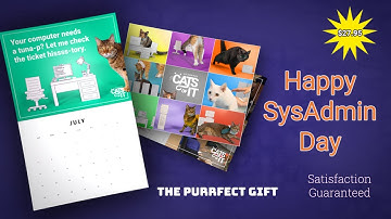 The 2025 Cats of IT Calendar Is Here! 🐾 Purr-fect for SysAdmin Day