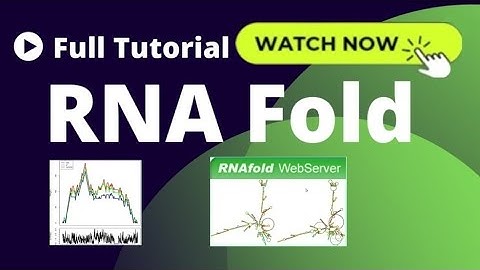 RNA Fold WebServer tool | Bioinformatics Tutorial