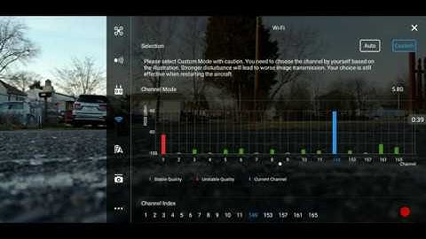 Dji mavic air~how to pick custom 2.4ghz or 5.8ghz clear channels!