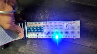 Working of LED's using python and c code in raspberrypi