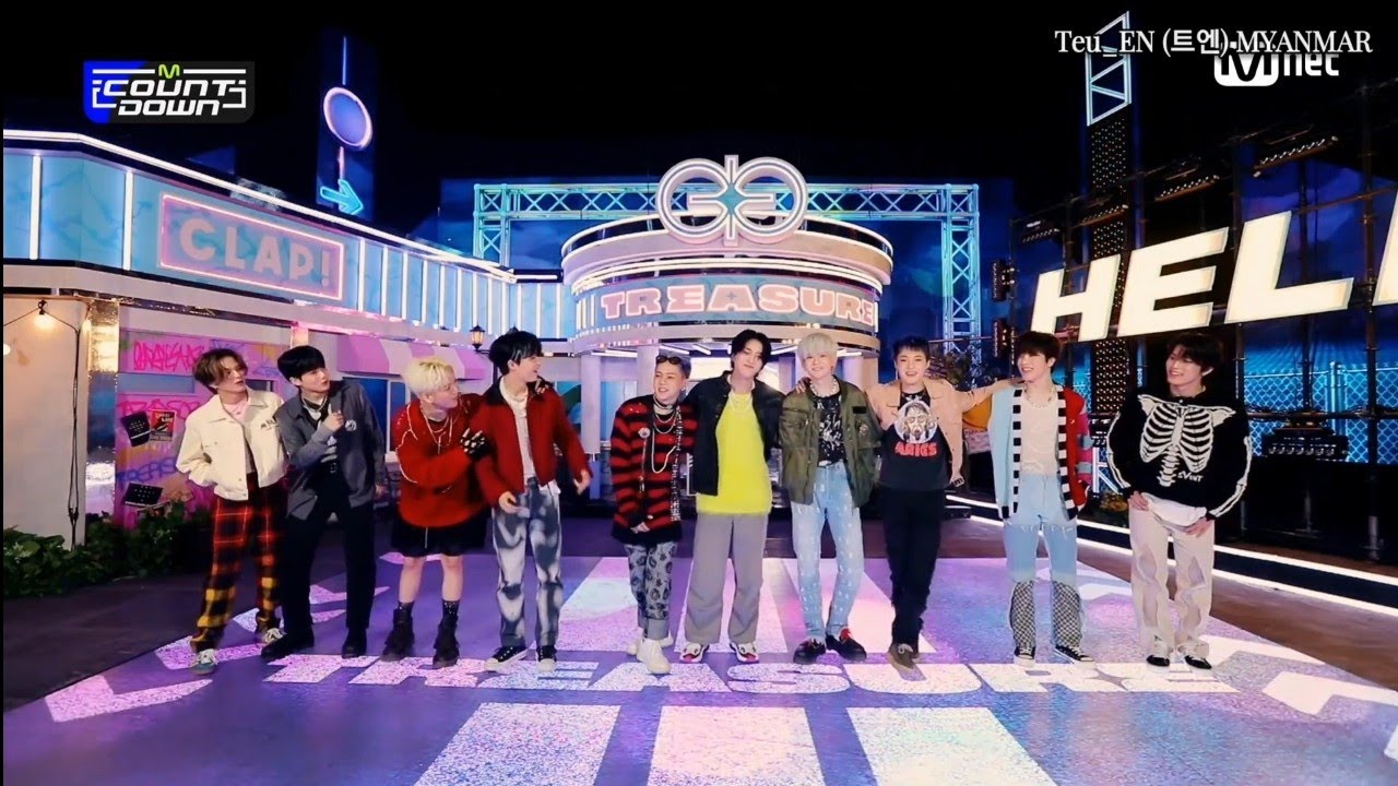 TREASURE HELLO M COUNTDOWN Myanmar Sub - YouTube