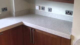 These 60mm thick Corian Worktops in the Corian colour 