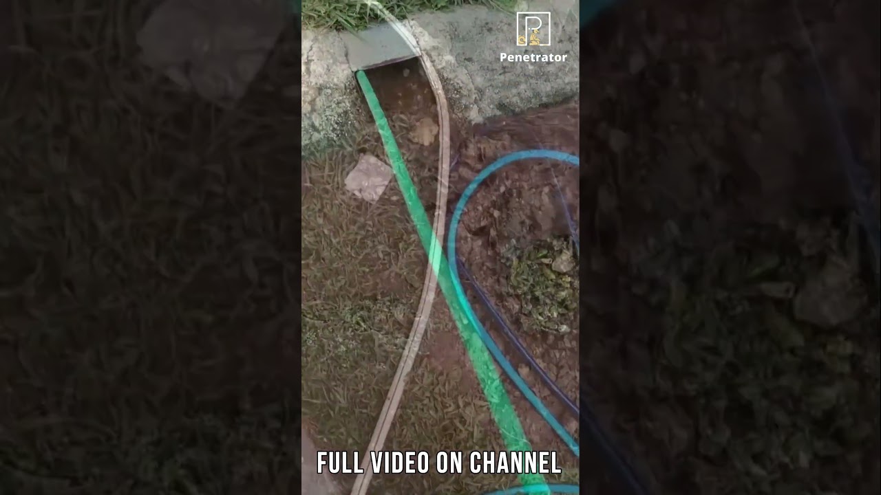 Массивный засор в трубе - Засоренный слив 200 