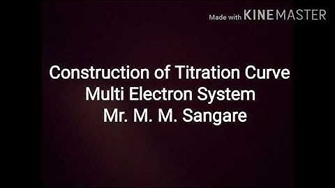 Construction of Titration Curve - Multi Electron System - 3