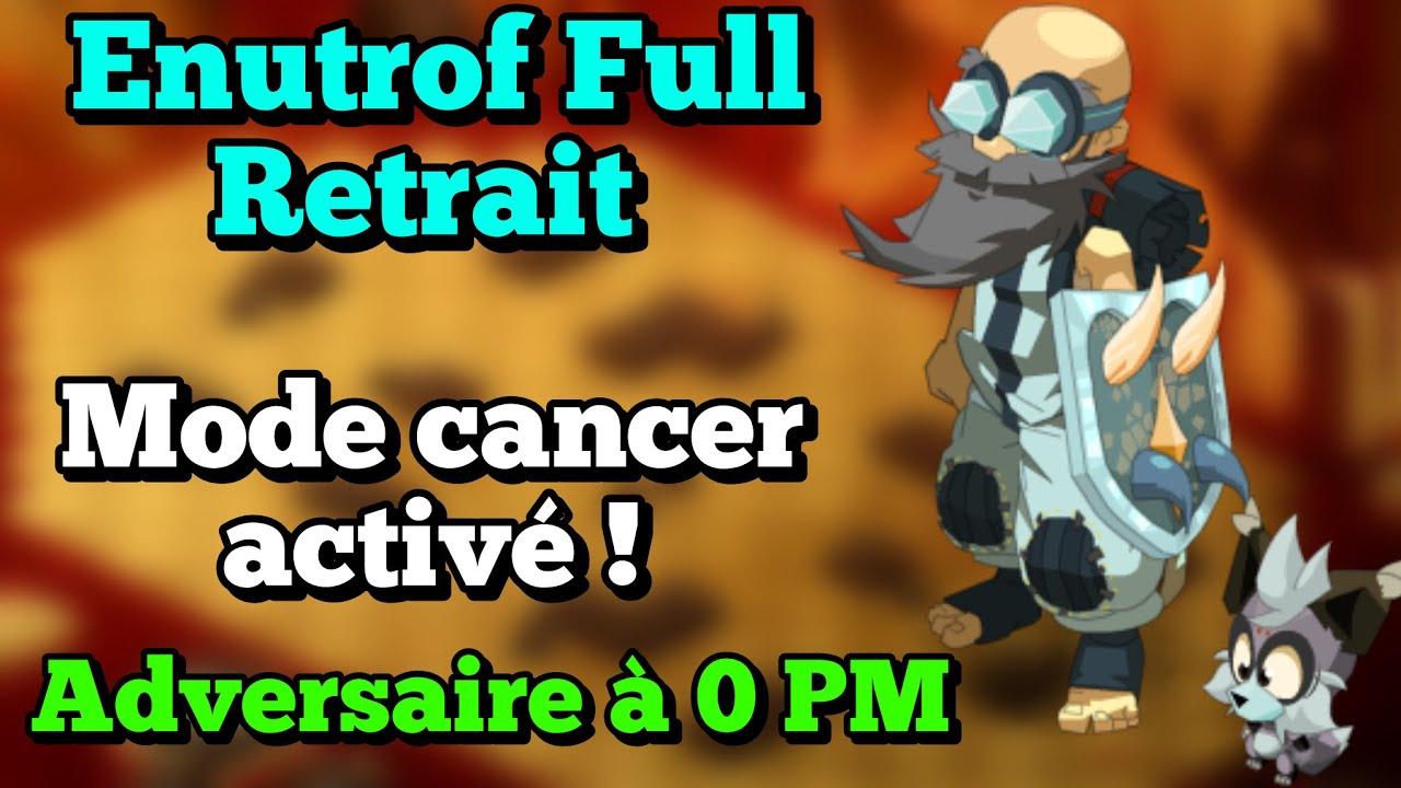 ENUTROF RETRAIT PM full eau cancer PvP et Présentation Stuff (DOFUS Touch 2025)