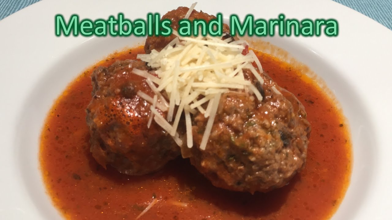 Homemade Meatballs And Marinara