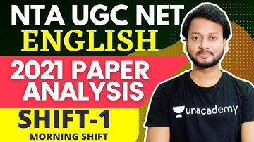 NTA UGC NET ENGLISH  2021 SHIFT 1 PAPER ANALYSIS WITH DETAILED EXPLANATION