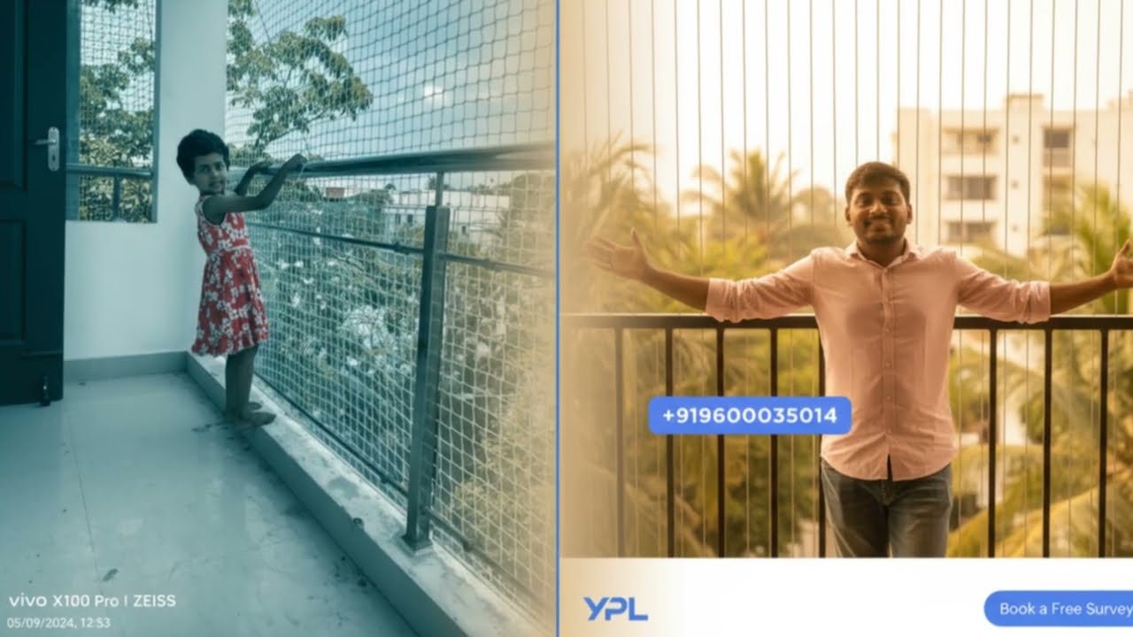 Balcony Safety Nets in Chennai | YPL Safety Nets | Protect Your Family & Pets Today! — YPL Safety Nets video thumbnail