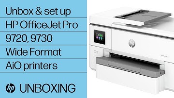 How to unbox & set up HP OfficeJet Pro 9720, 9730 Wide Format All-in-One printers | HP Support