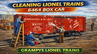 HOW TO SAFELY CLEAN LIONEL TRAINS 6464 BOX CAR