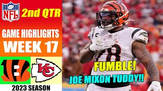 Kansas City Chiefs vs Cincinnati Bengals [WEEK 17] FULL GAME 2th QTR | NFL Highlights 2023