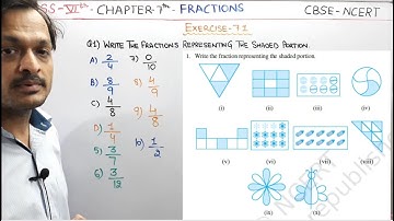 Q1) Ex-7.1 Class 6 Maths Chapter 7 Fractions | Maths Class 6 CBSE NCERT By Apni ClassRoom By Deepak
