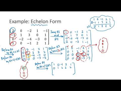 Linear Algebra Example: Row Reduction