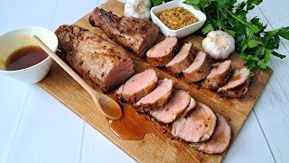Roasted Pork Tenderloin with honey and garlic | Flavorful and incredibly juicy meat