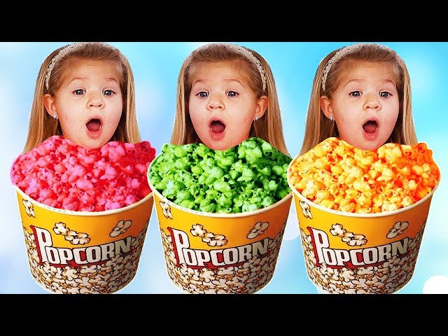 Little Diana Pretend Play Learn Colors with Popcorn class=