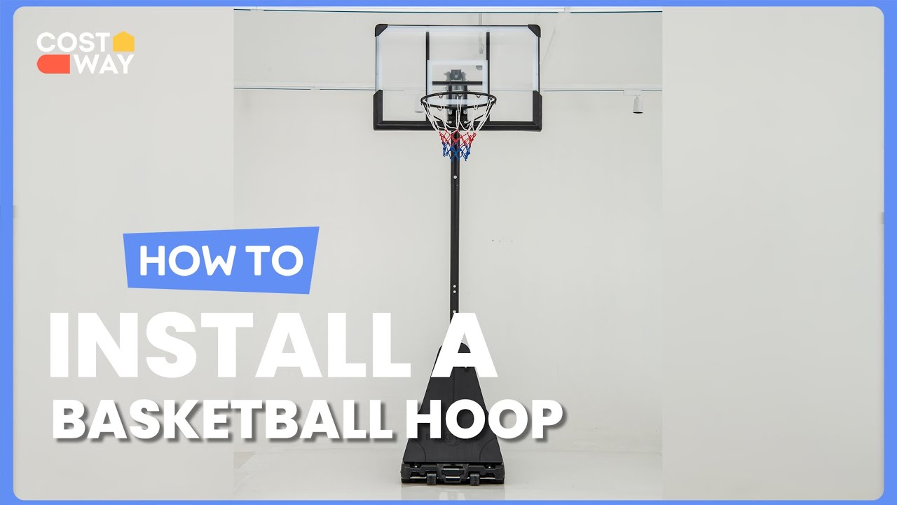 How to Install the Adjustable Portable Basketball Hoop | 31652798