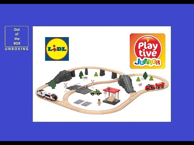 Playtive Junior Railway Set UNBOXING (Lidl for age 3 - 8, 70 pcs) 