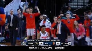 ACC MBB Tournament: Wake Forest vs Syracuse Condensed Game 2018