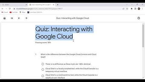 Interacting with Google Cloud | Quiz Answers| Google Cloud Skills Boost