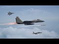 US Top Fighter Jet F-15 Releases Advanced Missiles at Extreme Altitudes