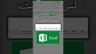 اختصار مهم فى الاكسل يوفر وقت Excel multiple sheets