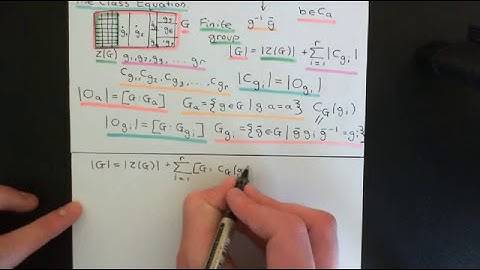 The Class Equation Part 3