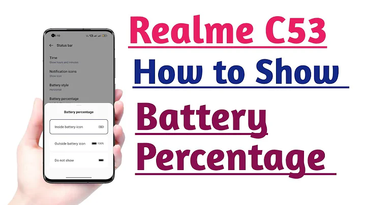 Realme C53 How to Show Battery Percentage | Battery Percentage Kaise Show kare