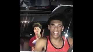 Celebrity Classic Lonzo Ball freestyle 😎 Lamelo with the shoes in the back 🤣🤣 Wealth