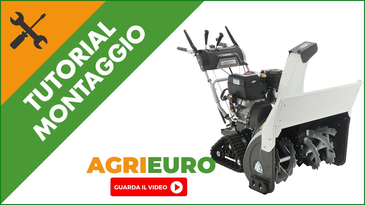 Spazzaneve cingolato BlackStone B-ST 87 BSTE: montaggio