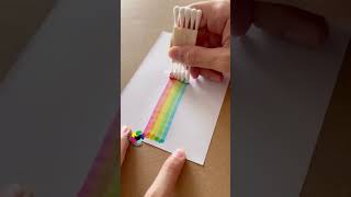 Kids Activity 🧩 | Rainbow Art Magic #chanafavors #kidsactivities #kidsart #coloring #shorts
