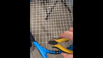 Why Cutting Tennis Racket Strings is a Smart Move! #shorts
