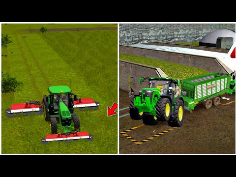 Fs 16 How To Cut Grass And Use Loading Wagons ! Fs 16 Gameplay Timelapse Fs16