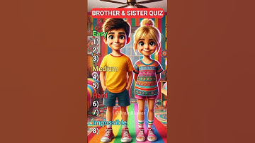 Ultimate Brother & Sister Challenge! 👧👦 | Guess the Item Trivia Quiz