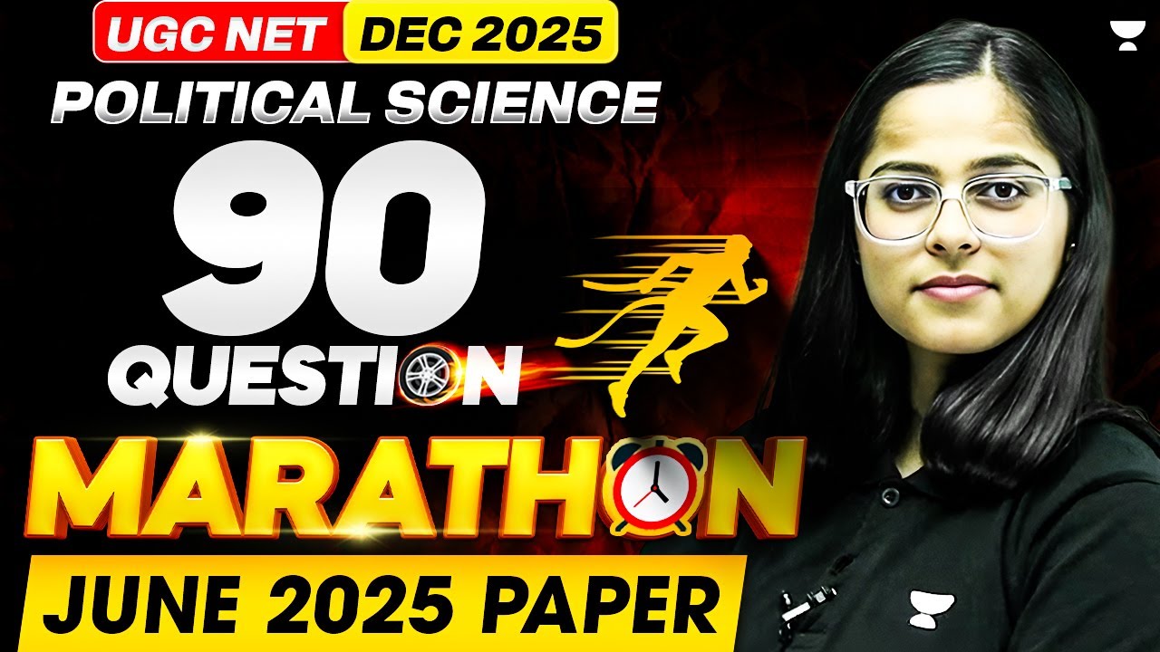✅  (PART -2) 90 Questions Marathon Class 🔥 | UGC NET Political Science Dec 2025 | By Poorti Ma’am