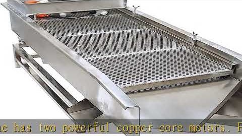 TECHTONGDA Straight Vibrating Sieve Screen Shaker Electric Linear Sifter Machine Stainless Steel Tw