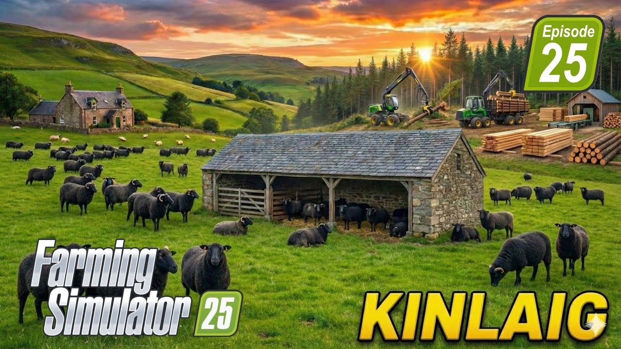 Selling Everything! 🪵 Wool, Planks & Canola | FS25 Kinlaig Ep. 25