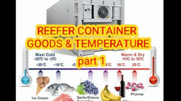 REEFER CONTAINER GOODS&TEMPERATURE, PART -1