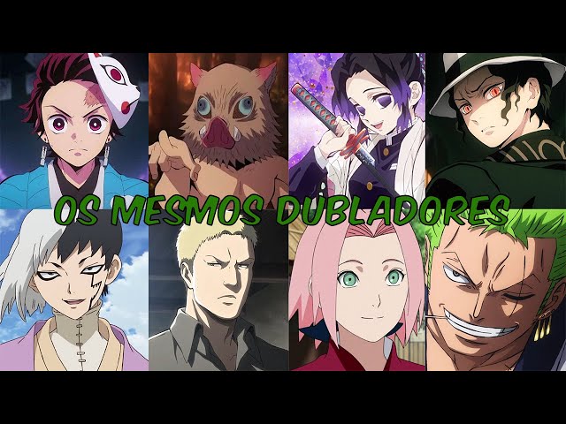 Dubladores de Demon Slayer em outros Animes  Dublagem PT-BR de Animes  (Kimetsu no Yaiba) 