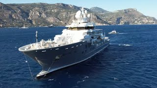 4K M/Y Ulysses & M/Y Andromeda in Cap Ferrat, one 5km flight, one battery and emergency landing!