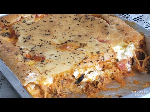 TORTA DE FRANGO CREMOSA DE LIQUIDIFICADOR FÁCIL E DELICIOSA