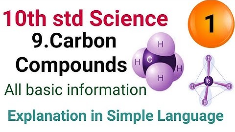 10th std Science Carbon Compounds Lesson 9 part 1 Class 10 Science Carbon Compounds SSC Maharashtra