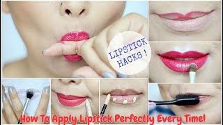 Lipstick Hacks Tutorial - How To Apply Lipstick Perfectly Every Time! #viralvideo #shortvideo