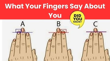 What Your Fingers Reveal: A Personality Test for Men