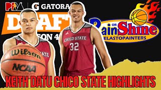 KEITH DATU CHICO STATE HIGHLIGHTS | PBA DRAFT PICK #4 | RAIN OR SHINE ELASTOPAINTERS
