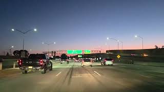 Relaxing Sunset Drive: 404 N to 110 N Freeway | 4K Pure Engine & Road Sounds (No Music, No Talking)​