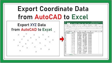 How to export coordinates (XYZ) form AutoCAD to Excel #survey #AutoCAD