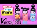 How to make a kokeshi doll from a rollon bottle