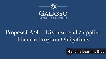 Proposed ASU - Disclosure of Supplier Finance Program Obligations