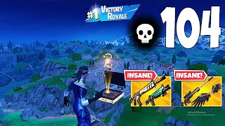 104 Elimination Solo Vs Squads 'Zero Build' Gameplay Wins (Fortnite chapter 5)